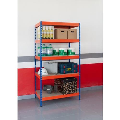 Stoccaggio scaffalature metalliche ar 180x90x45 cm 5 ripiani 200 kg ... Ripiani metallici per scaffali misure