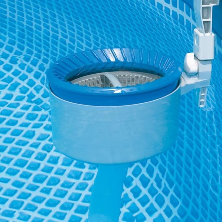 Skimmer deluxe pulizia superficie acqua piscina filtro manutenzione