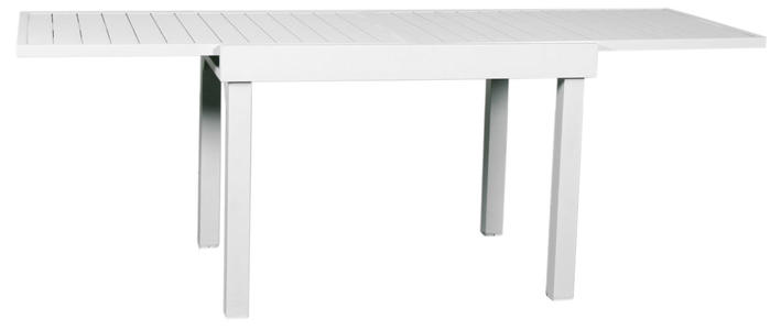 TAVOLO da giardino CAPANNORI allungabile 106 / 212 x 75 cm alluminio bianco RTA 40 BI