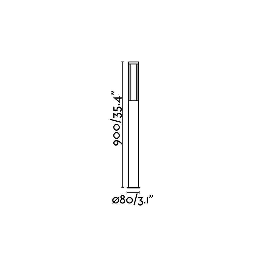 LOGAR-2 LAMPADA DA PALETTI GRIGIO SCURO LED 23W 30