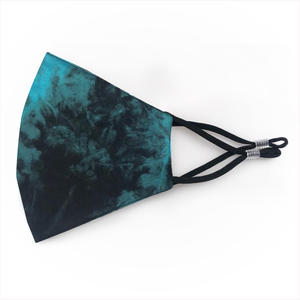 TURCHESE STREET - Colore Nero e Turchese - cod. HD007  (Mascherina Adulti + 2 Filtri)