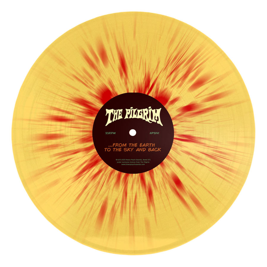 THE PILGRIM - ...FROM THE EARTH TO THE SKY AND BACK    LP COLORED TRANSPARENT YELLOW SPLATTER RED (Heavy Psych Sounds)