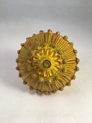 BOTTONE DA ARREDO - COLORE GIALLO ANTICATO