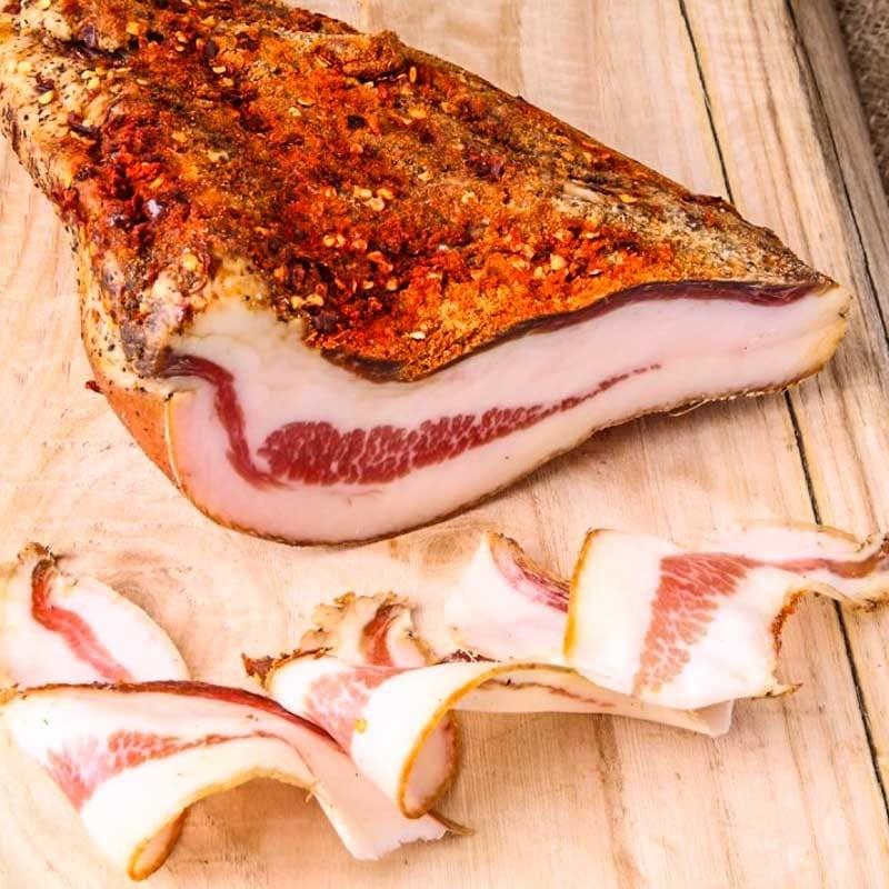 Guanciale Piccante di Suino Rosa, Sapori d'altri Tempi, 0,400 kg