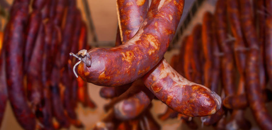 Salsiccia fresca Piccante affumicata di Suino Nero, Salamarìa Calabra, 0,500kg