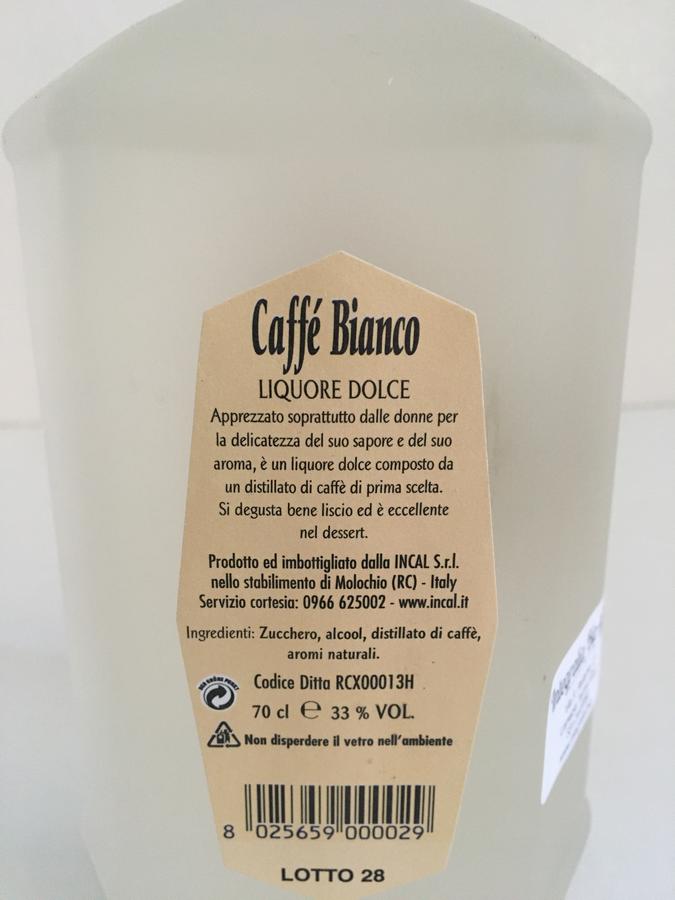 Caffè Bianco, Liquori Tedesco, 70cl