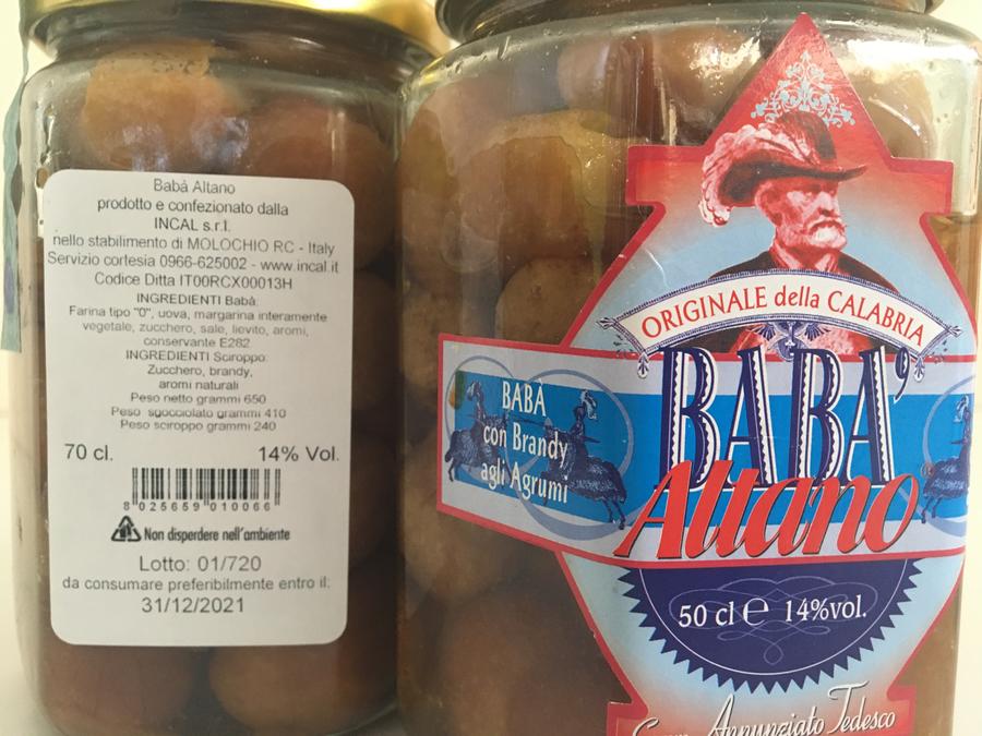 Babà Altano, Brandy agli Agrumi, Liquori Tedesco, 50 cl