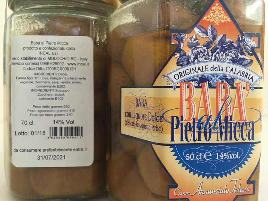 Babà al Pietro Micca, Liquore dolce, Liquori Tedesco, 50 cl