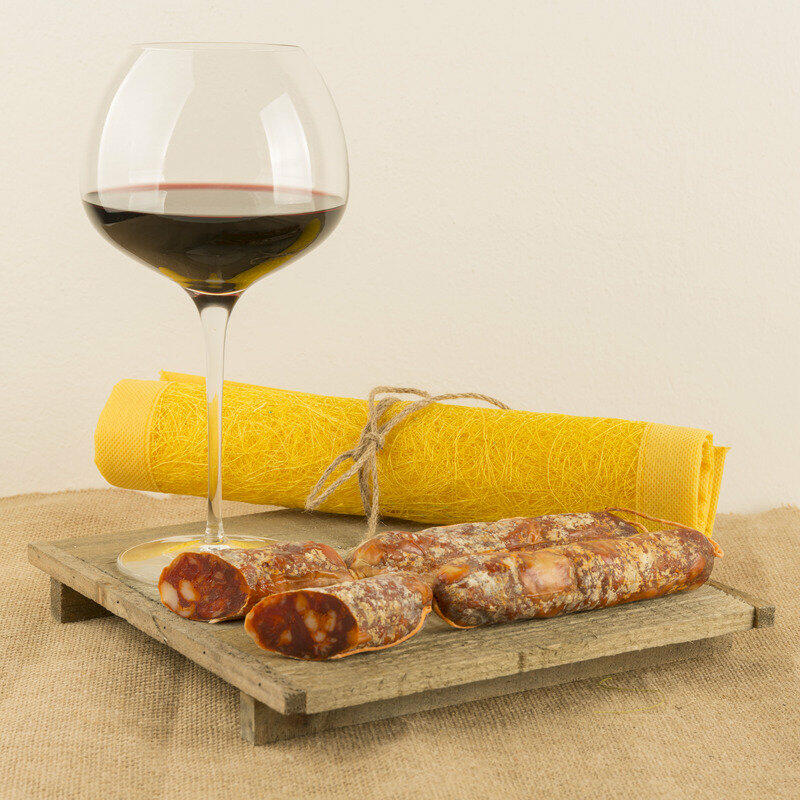 Salsiccia Piccante a catena di Suino Nero, Salamarìa Calabra, 0,300kg