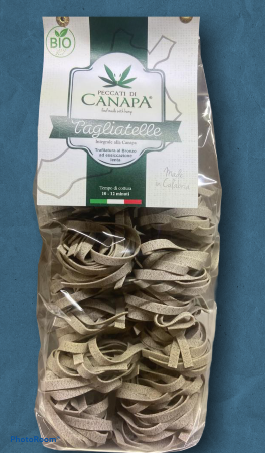 Tagliatelle, Pasta di Canapa,Peccati di Canapa, 500 gr; 