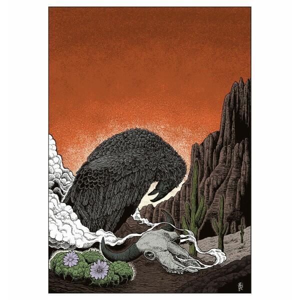 LOS NATAS    - DELMAR - LP  COLORED SPLATTER ORANGE / BLACK LIMITED EDITION (Argonauta Records)