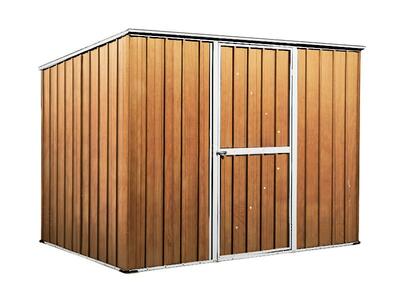 BOX IN ACCIAO / CAPANNO PER GLI ATTREZZI CM 260X185X192 H - COLORE MARRONE BY MYGARDEN