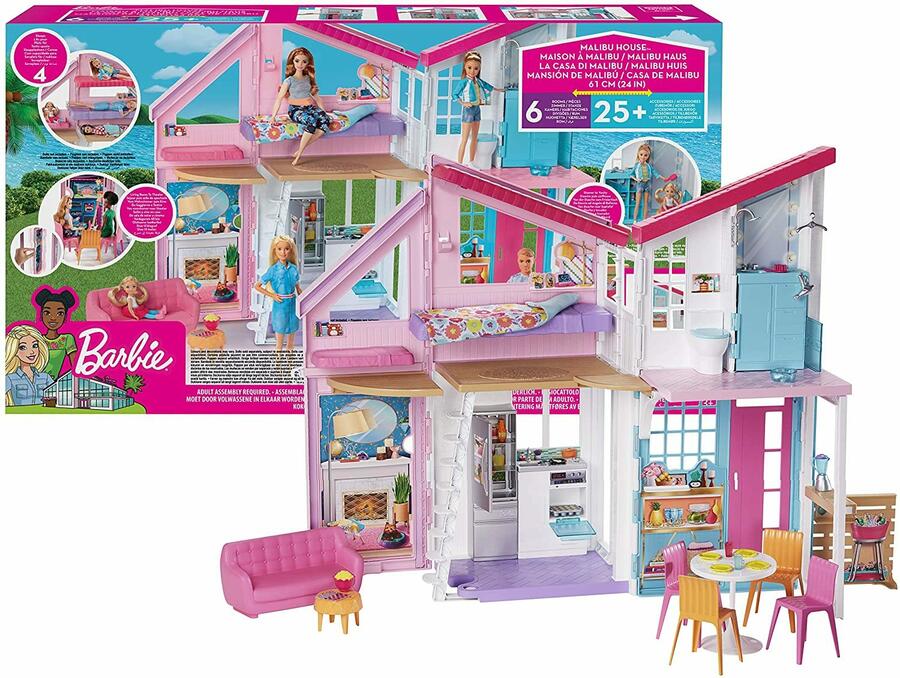 Barbie - Casa di Malibu con Accessori 61 cm - Mattel FXG 57