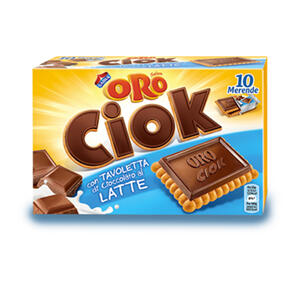 Oro Saiwa Ciok Biscotti Latte 250GR A SCATOLO DA 14 CONFEZIONI