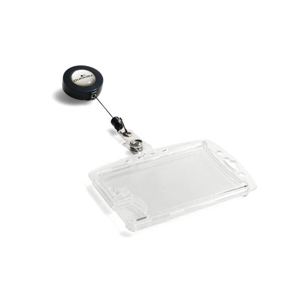 Portabadge con YO-YO in Acrilico Rigido DURABLE - conf. 10 pz