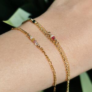 Custom4U Bracciale Personalizzato Con Nome - Aperto Regolabile Con Cuore/Infinito E Pietra Di Nascita - Gioiello Donna Acciaio