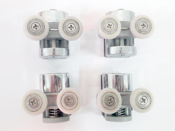 R500/09 Ricambio Carrelli Box Doccia TDA serie DINO - kit 4 pz