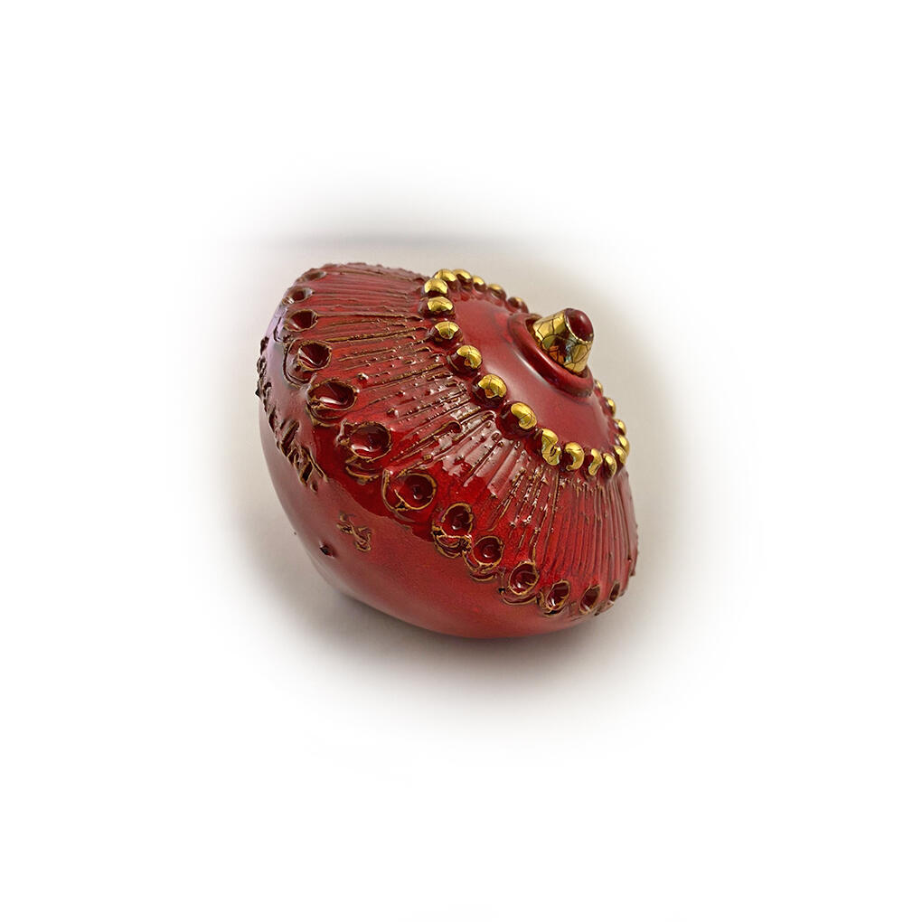 BOTTONE DA ARREDO - COLORE ROSSO SCURO 