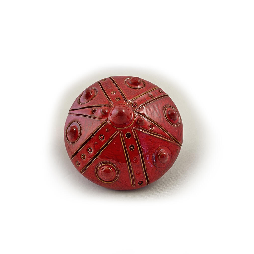 BOTTONE DA ARREDO - COLORE ROSSO 