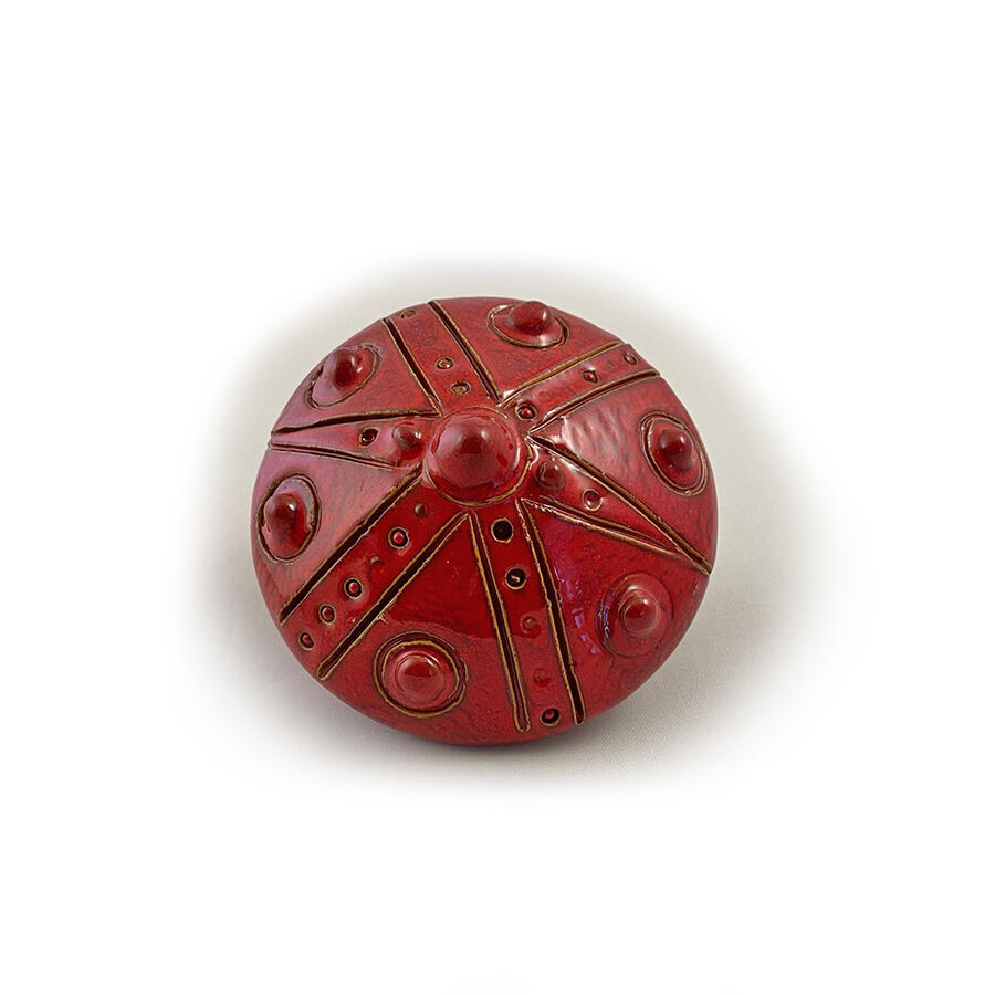 BOTTONE DA ARREDO - COLORE ROSSO 