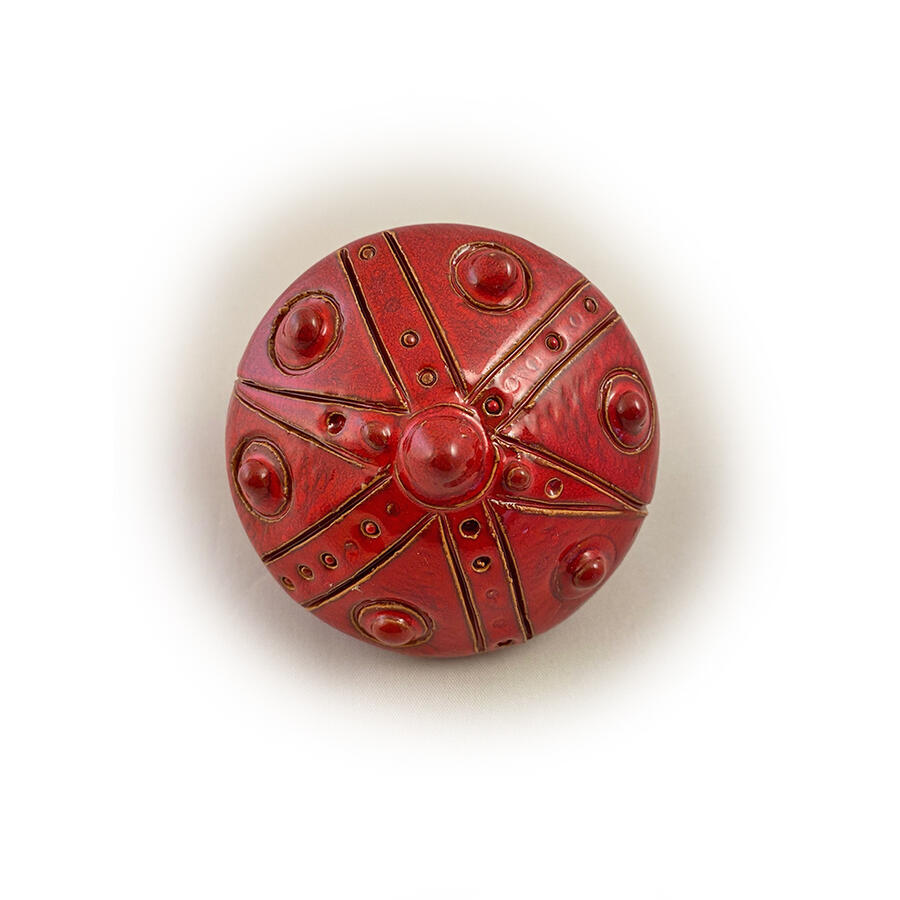 BOTTONE DA ARREDO - COLORE ROSSO 