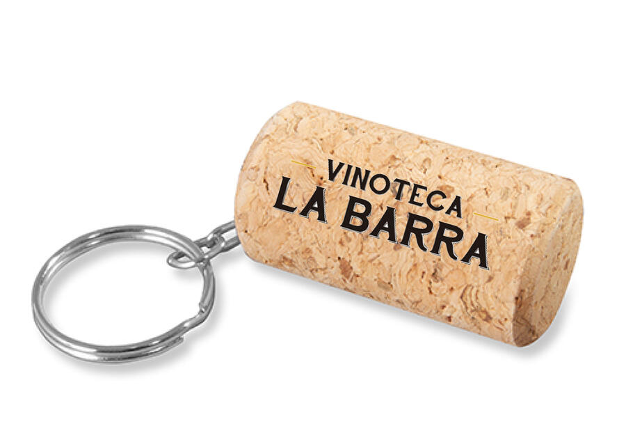 Portachiavi Tappo di sughero Personalizzato 6015 da 100 pz