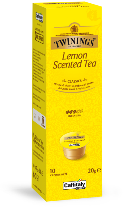 10 CAPSULE CAFFITALY TWININGS " LEMON SCENTED TEA"