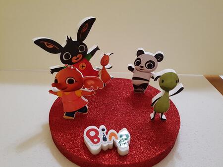 Bing Cake topper/ Centrotavola Bing