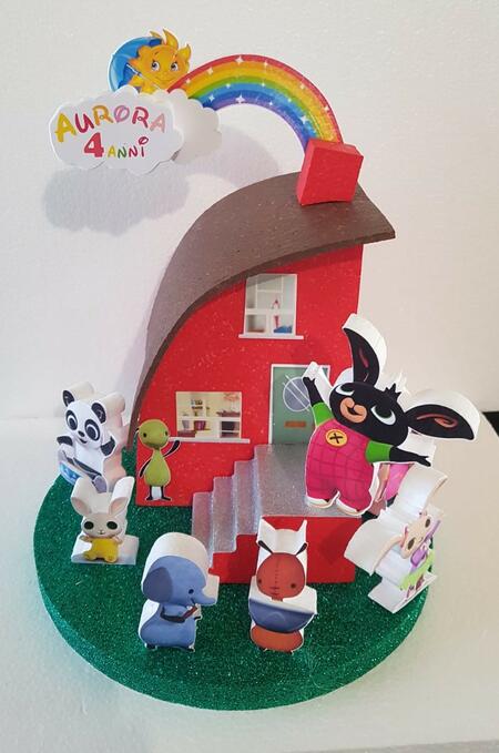  Bing Cake topper/ la casa di Bing