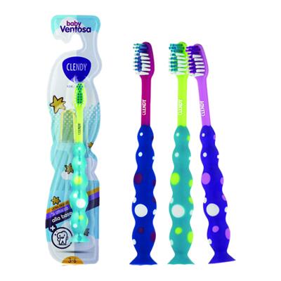 Clendy Spazzolino Bambini a Ventosa A BLISTER DA 12 PEZZI 