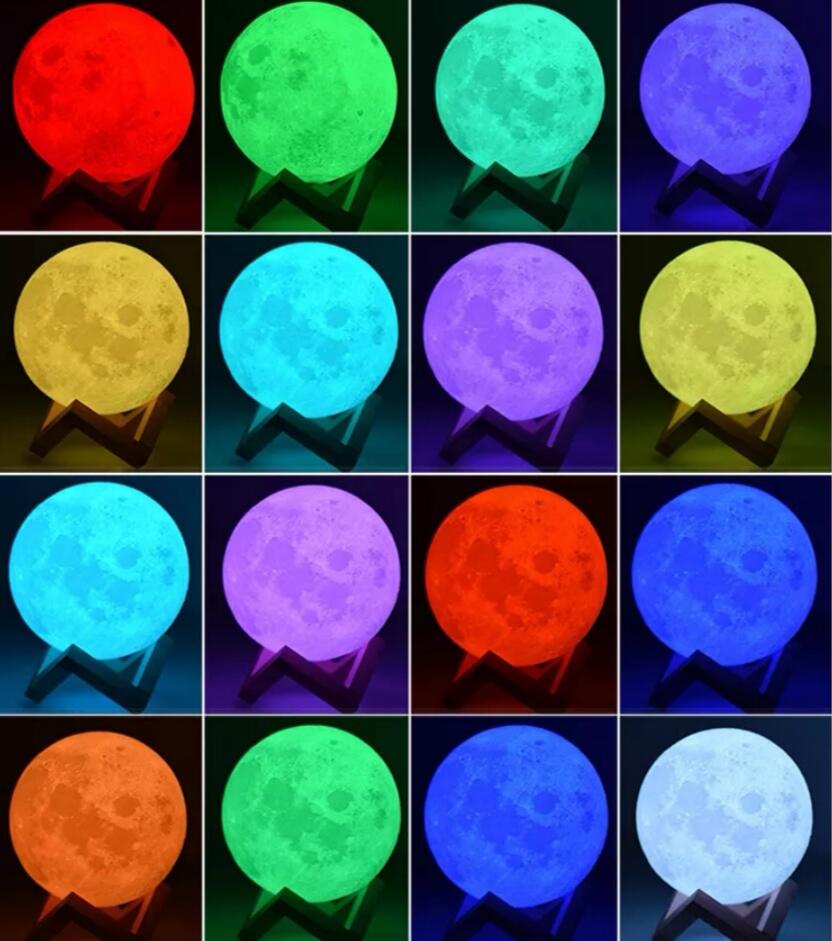 Lampada Sfera di luna illumina notte bimbo/bimba 