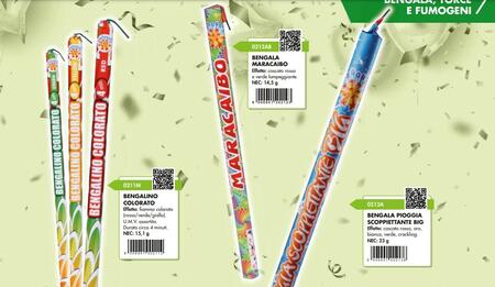 SPETTACOLO BORGONOVO BENGALA PIOGGIA SCOPPIETTANTE BIG