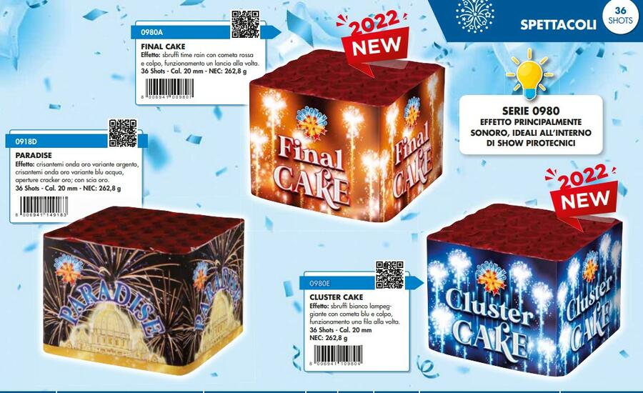 SPETTACOLO BORGONOVO CLUSTER CAKE