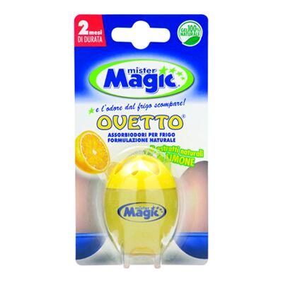 Mister Magic Ovetto Limone Elimina Odori Frigo A SCATOLO DA 6 PEZZI