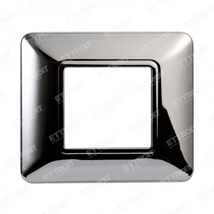 Placca plastica 2P cromato lucido
