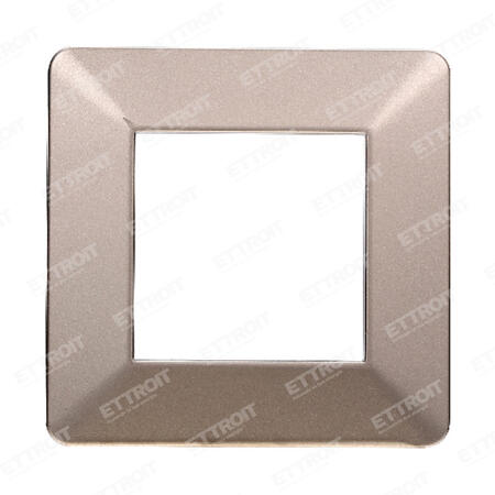 Placca plastica 2P bronzo starlight 