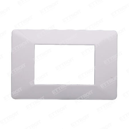 Placca plastica 3P bianca starlight 