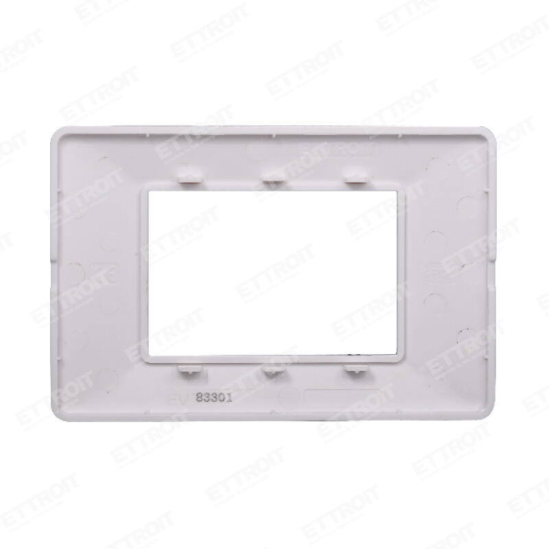 Placca plastica 3P bianca starlight 