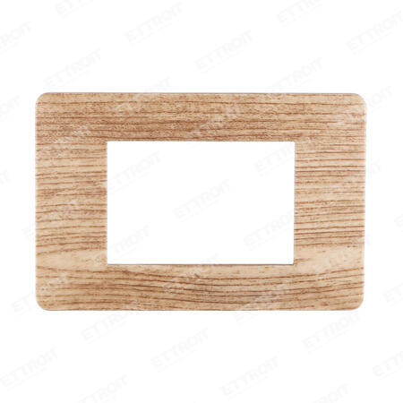 Placca plastica 3P legno chiaro starlight 