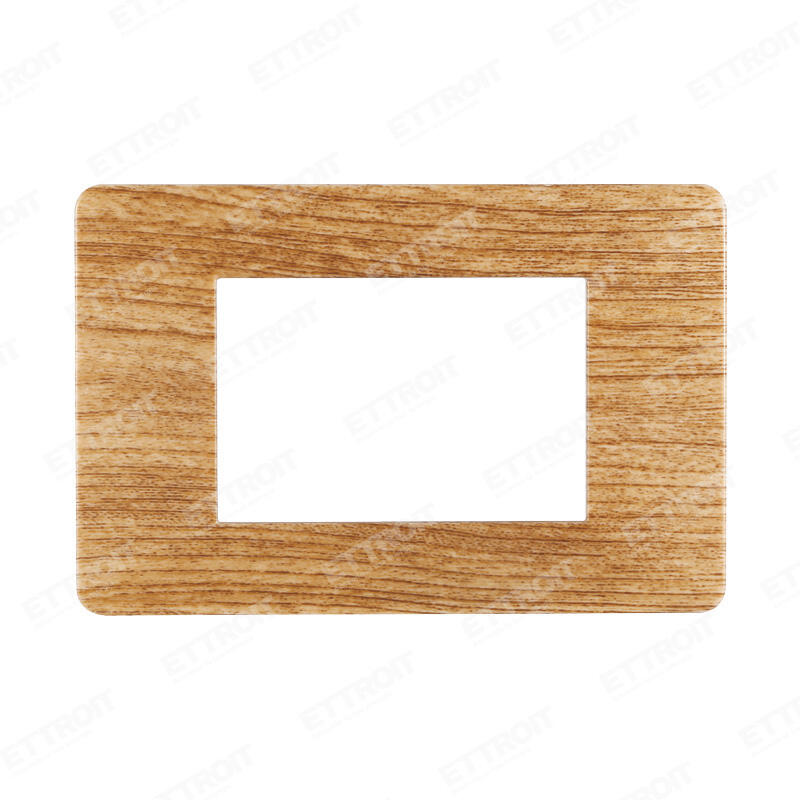 Placca plastica 3P legno scuro starlight 