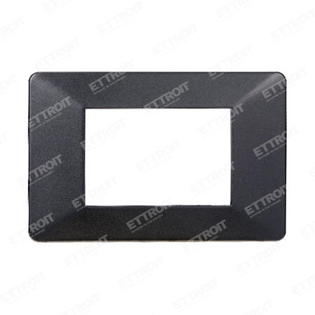 Placca plastica 3P acciaio scuro starlight 