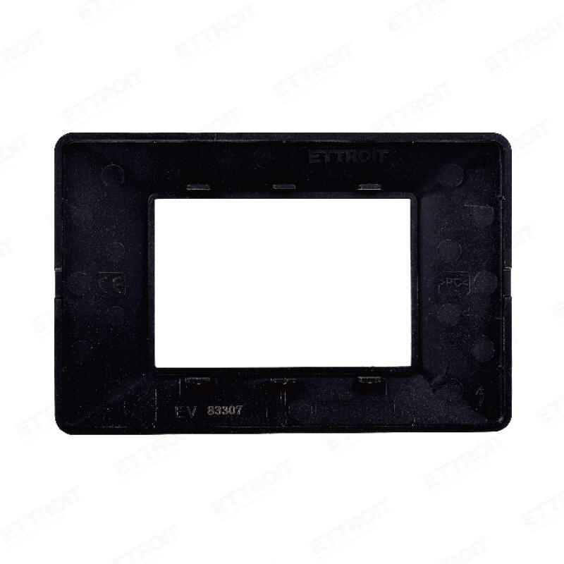 Placca plastica 3P acciaio scuro starlight 