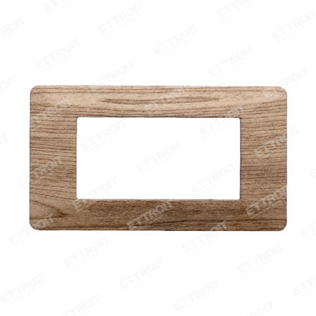Placca plastica 4P legno chiaro starlight 