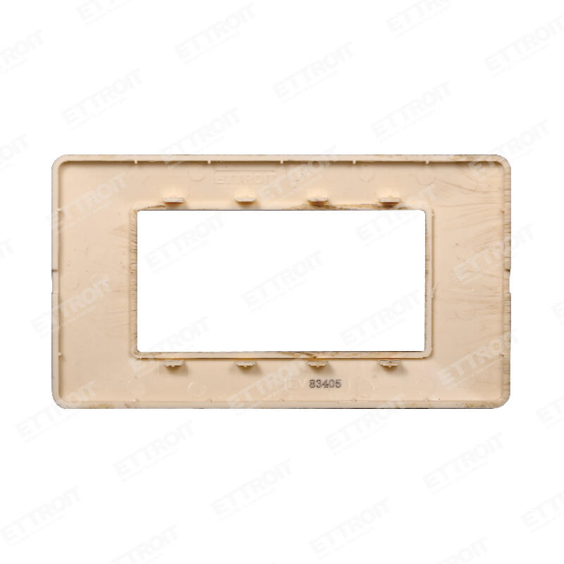 Placca plastica 4P legno scuro starlight 