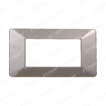 Placca plastica 4P titanio starlight 
