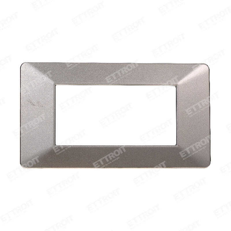 Placca plastica 4P titanio starlight 