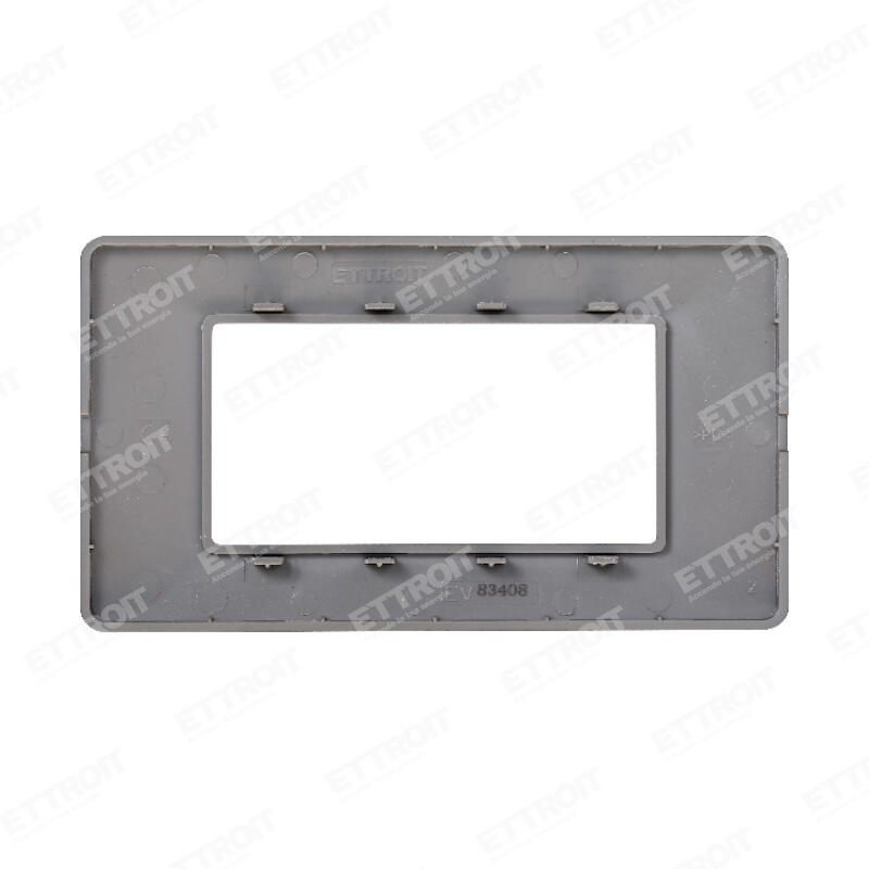 Placca plastica 4P titanio starlight 