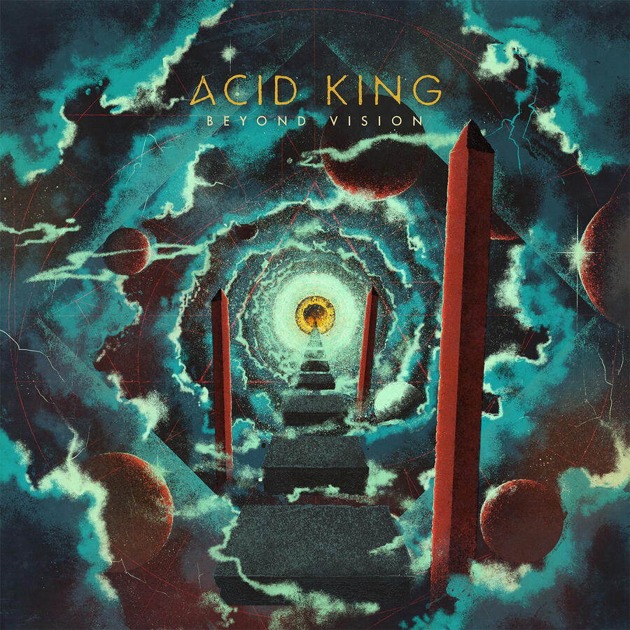 ACID KING  - BEYOND VISION - LP GREEN (BLUES FUNERAL RECORDINGS)
