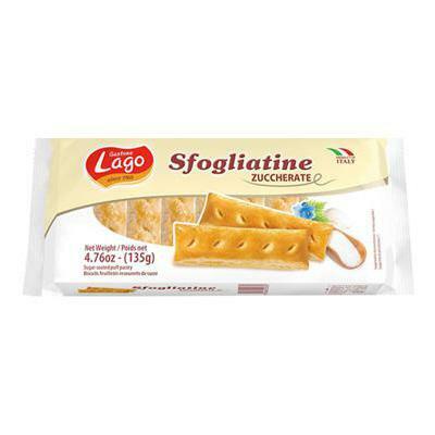 Lago Sfogliatelle Zuccherate 135GR A SCATOLO DA 20 CONFEZIONI
