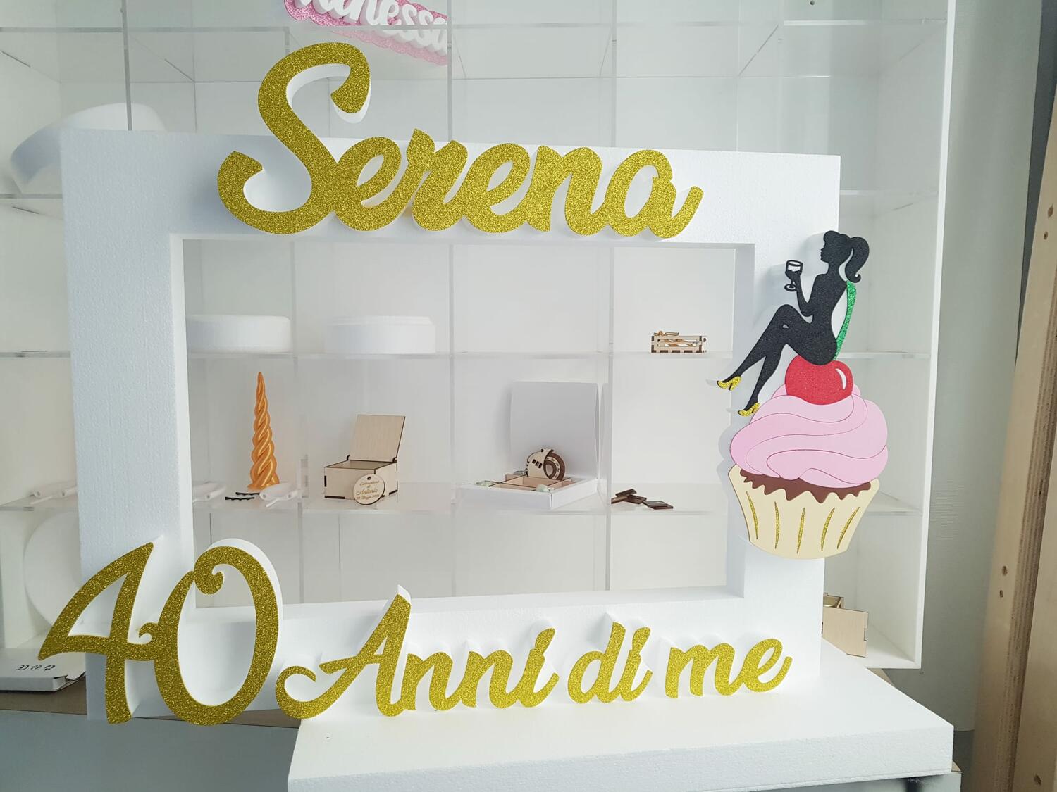 32 Accessori Per Selfie Per 40° Compleanno - Decorazioni Feste Con Bastoncini Per Foto, Tema Nero E Oro